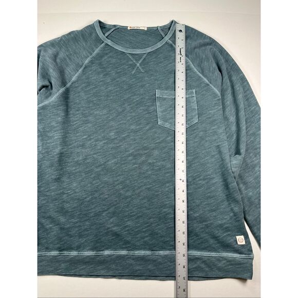 Marine Layer Mens Size Large Vintage Heavy Slub Raglan Cotton Pocket Crew Neck - Picture 8 of 12
